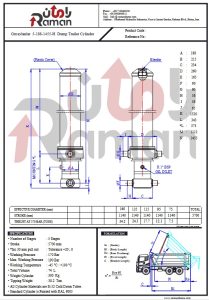 نقشه جک کمپرسی اوزجیلانلار 5قاب، قطر 188میلی متر، طول 1455 میلی متر، نوع H