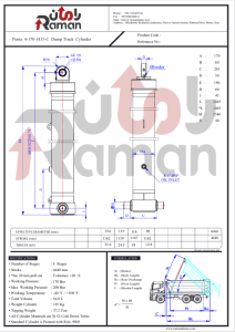 نقشه جک کمپرسی پنتا 4 قاب، قطر177 میلی متر، طول 1687 میلی متر، نوع C